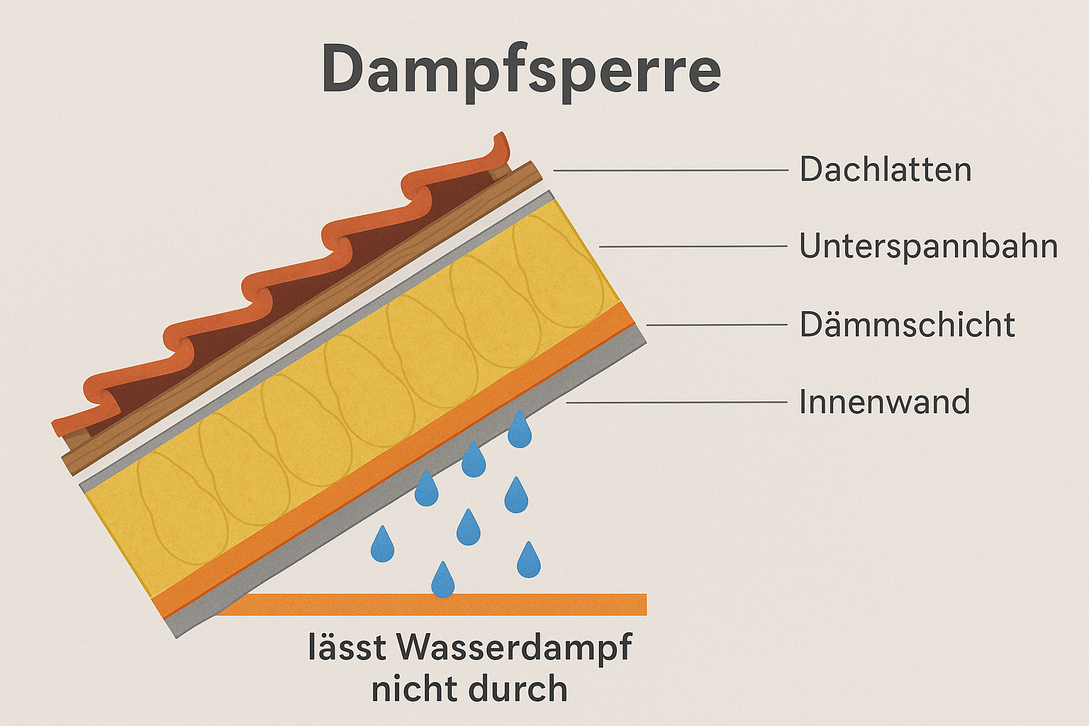 Dampfsperre vs Dampfbremse Unterschied Sd-Wert