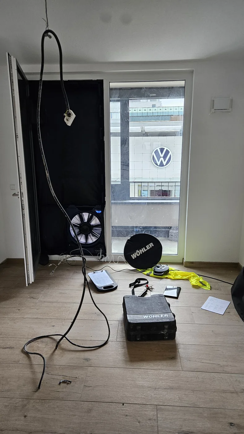 Blower-Door-Test im Altbau