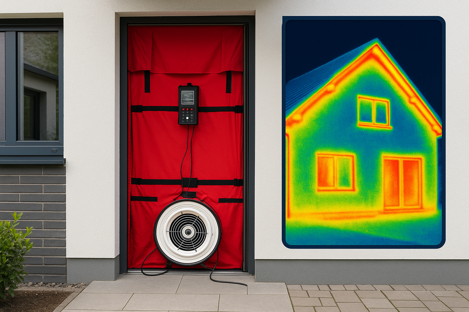 Blower-Door-Test & Thermografie